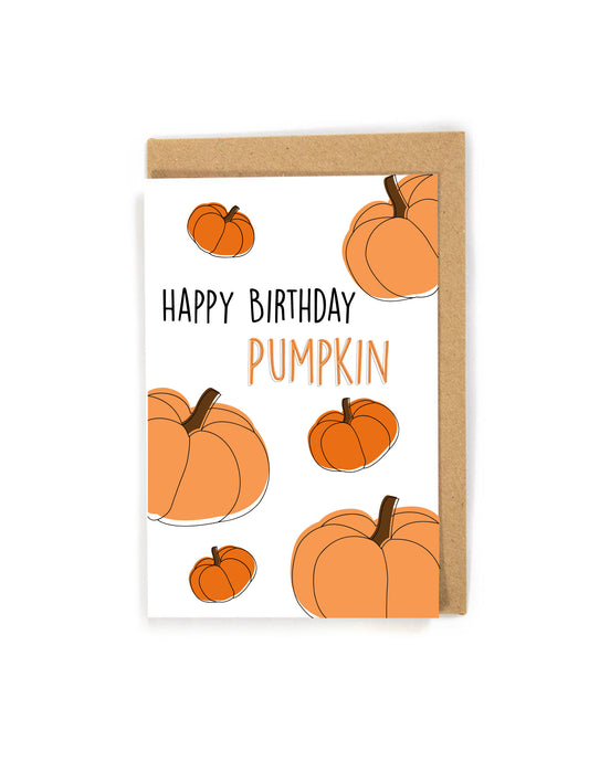 fall birthday card, fall season birthday card, pumpkin birthday card, birthday card for pumpkin lover, birthday card for fall season lover, happy birthday card, birthday card, funny birthday card, cute birthday card, birthday card for son, birthday card for daughter, birthday card for him, birthday card for her, birthday card for girlfriend, birthday card for boyfriend, birthday card for wife, birthday card for husband, pumpkin lover birthday card, simple birthday card