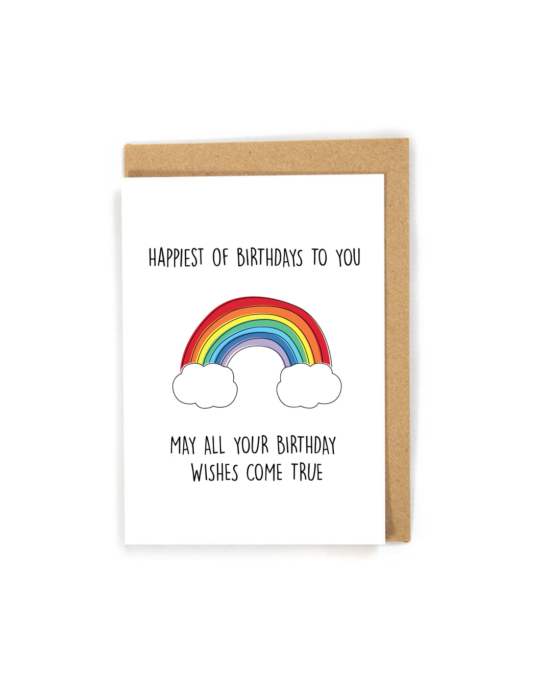 Cute and Simple Rainbow Birthday Card