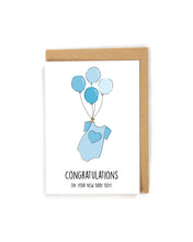 Load image into Gallery viewer, Baby Shower Card for boy or girl
