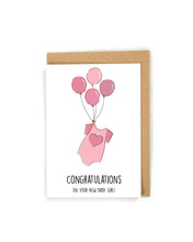 Load image into Gallery viewer, Baby Shower Card for boy or girl
