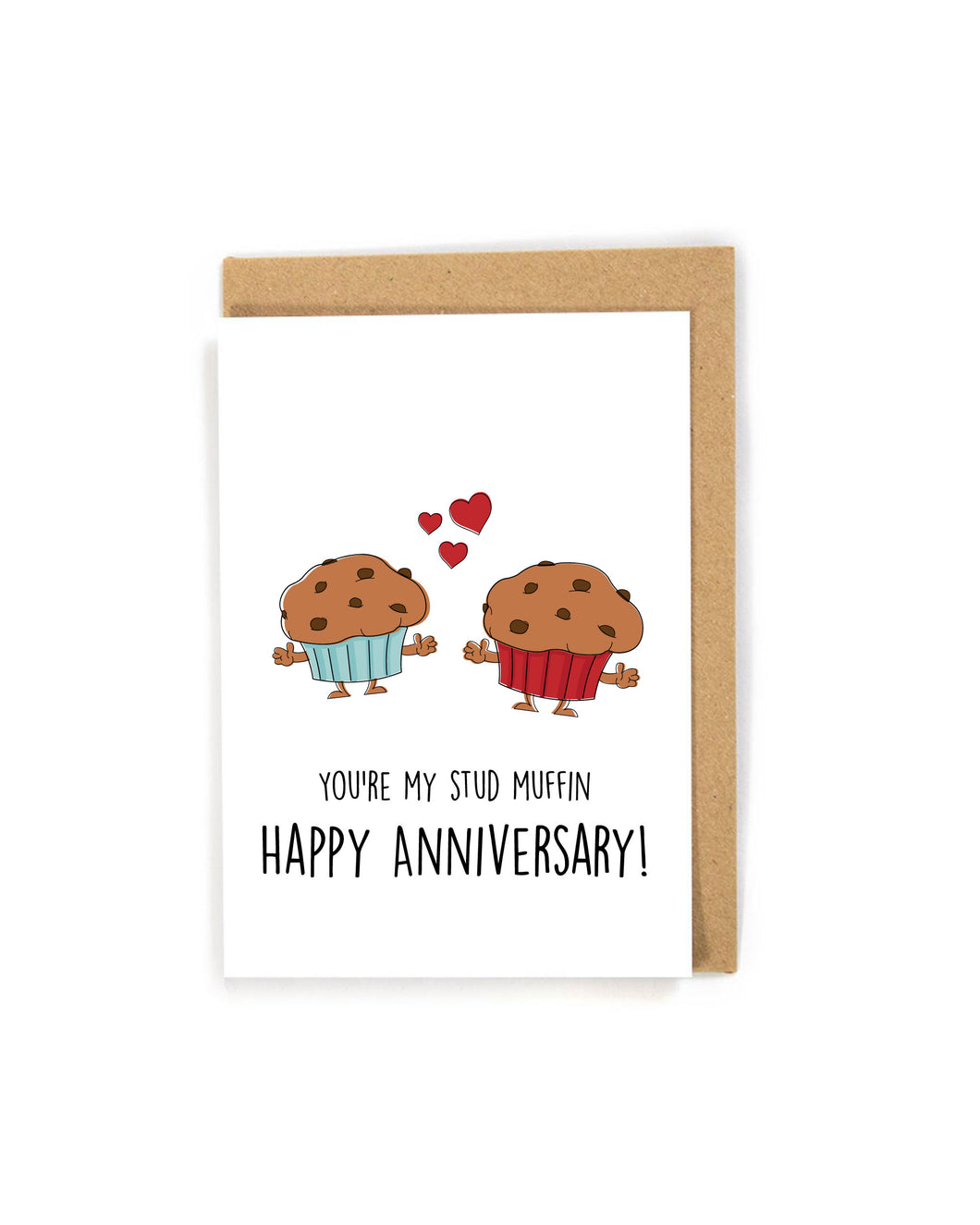 Stud Muffin Anniversary Card for Spouse