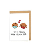 Load image into Gallery viewer, Cute Stud Muffin Valentine&#39;s Day Card for him/husband/boyfrined
