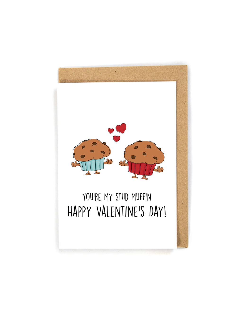 Cute Stud Muffin Valentine's Day Card for him/husband/boyfrined