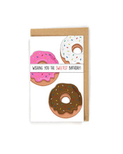 Load image into Gallery viewer, Sweetest Donut Birthday Card
