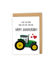 Load image into Gallery viewer, Tractor Anniversary Card for Spouse
