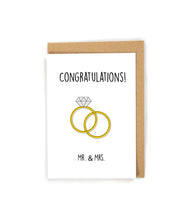 Load image into Gallery viewer, Wedding Card with Ring
