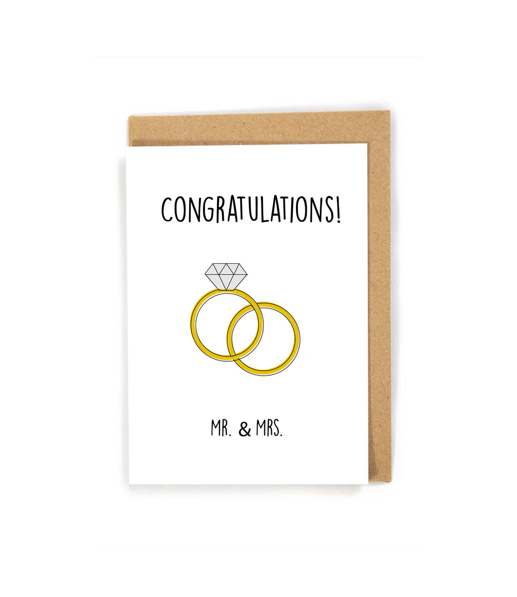 Wedding Card with Ring