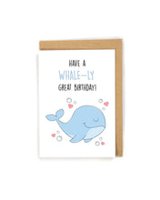 Load image into Gallery viewer, Cute Whale Birthday Card
