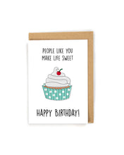 Load image into Gallery viewer, Sweet Cupcake Birthday Card
