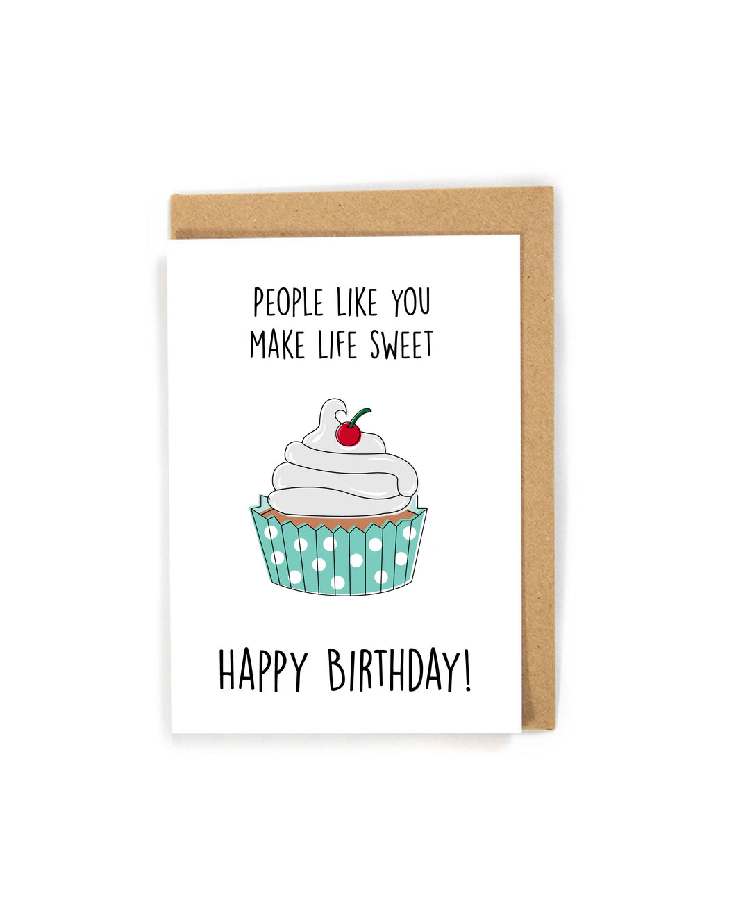 Sweet Cupcake Birthday Card