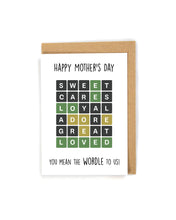 Load image into Gallery viewer, Wordle Mother&#39;s Day card
