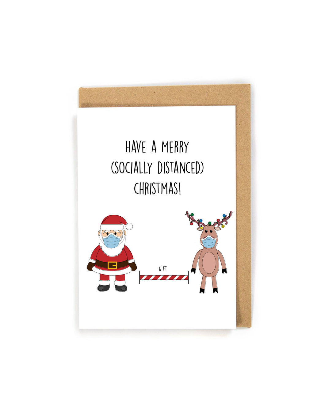 Christmas Card Santa Reindeer