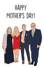 Load image into Gallery viewer, Custom faceless Portrait Mother&#39;s Day Card
