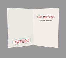 Load image into Gallery viewer, Cute watermelon anniversary card for her/him
