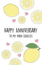 Load image into Gallery viewer, Lemon Anniversary Card for Spouse
