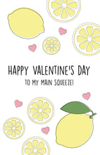 Load image into Gallery viewer, Cute Pun Lemonade Valentine&#39;s Day Card for her/him
