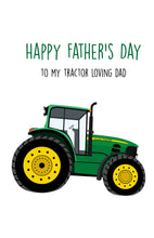 Load image into Gallery viewer, John Deere Father&#39;s Day Card
