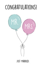 Load image into Gallery viewer, Wedding Card Mr and Mrs
