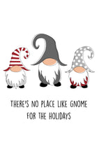 Load image into Gallery viewer, gnome holiday card, cute holiday card, holiday greeting card, custom holiday card, custom gnome holiday card, free shipping, holiday card, merry christmas card, christmas card, christmas gnome greeting card, unique holiday card, holiday card for friends, holiday card for family, company holiday card 
