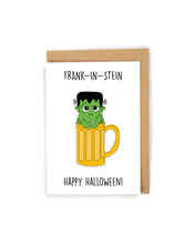 Load image into Gallery viewer, Funny Halloween Frankenstein Card
