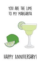 Load image into Gallery viewer, Cute Margarita Anniversary Card for him/her
